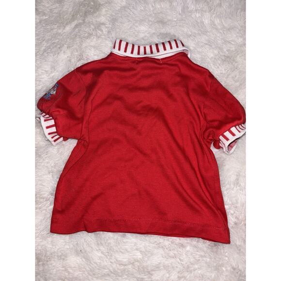 Vintage Osh Kosh "Sailor Bear" sz. 24 mo. red polo top. Classic, adorable - Picture 7 of 10